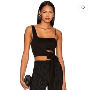NWT Free People Mila Top in Black